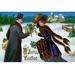Buyenlarge 'A Joyful Yuletide' Graphic art in Brown/Green/Indigo | 24 H x 36 W x 1.5 D in | Wayfair 0-587-22972-1C2436