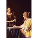 Buyenlarge Mistress & Maid by Johannes Vermeer - Print in White | 36 H x 24 W x 1.5 D in | Wayfair 0-587-26338-5C2436