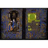 Buyenlarge Descent of The Holy Spirit The Black Hours - Graphic Art Print in Blue/Green | 28 H x 42 W x 1.5 D in | Wayfair 0-587-60991-LC2842
