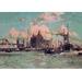 Buyenlarge 'Port Traffic on the River Mersey' by Charles Dixon Painting Print in Blue | 24 H x 36 W x 1.5 D in | Wayfair 0-587-01938-7C2030