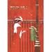 Buyenlarge Christmas Greetings by C. Coles Phillips Vintage Advertisement in Red | 36 H x 24 W x 1.5 D in | Wayfair 0-587-03427-0C2436