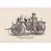 Buyenlarge 'Fifth Size Single Steam Fire Engine: Crane-Necked Frames' Graphic Art Paper in Gray | 24 H x 36 W x 1.5 D in | Wayfair