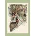 Buyenlarge 'Paddling Their Own Canoe' by Harrison Fisher Painting Print in Black/Gray/Green | 36 H x 24 W x 1.5 D in | Wayfair 0-587-14072-0C2436