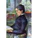 Buyenlarge 'Portrait of the Countess' by Toulouse-Lautrec Painting Print in Blue/Green | 66 H x 44 W x 1.5 D in | Wayfair 0-587-25454-8C4466