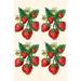 Buyenlarge 'Four Bunches of Strawberries' Painting Print Paper in Green/Red | 66 H x 44 W x 1.5 D in | Wayfair 0-587-27634-7C4466