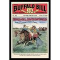 Buyenlarge 'The Buffalo Bill Stories: Buffalo Bill & the Boy Bugler' Vintage Advertisement in Brown/Gray/Green | 30 H x 20 W x 1.5 D in | Wayfair