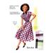 Buyenlarge 'Timely Tucked Gingham' by Fashion Frocks Vintage Advertisement in Pink/White | 30 H x 20 W x 1.5 D in | Wayfair 0-587-21884-3C4466