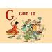 Buyenlarge 'G - Got It' by Kate Greenaway Vintage Advertisement | 44 H x 66 W x 1.5 D in | Wayfair 0-587-22841-5C4466