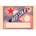 Buyenlarge 'Red Star Broom Label' Vintage Advertisement in Blue/Red | 44 H x 66 W x 1.5 D in | Wayfair 0-587-24780-0C4466