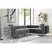 Gray Sectional - Willa Arlo™ Interiors Giovanni Velvet Corner Sectional Velvet | 120 W x 85 D in | Wayfair B8792A6525ED489E93495E75CBBC01C9