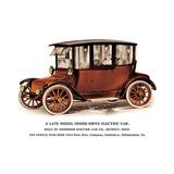 Buyenlarge 'A Late Model Inside-Drive Electric Car' Graphic Art Paper in Brown | 24 H x 36 W x 1.5 D in | Wayfair 0-587-05365-8C2436