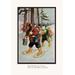 Buyenlarge Teddy Roosevelt's Bears: the Snow-Shoe Club by R.K. Culver Framed Painting Print in Black/Brown/Gray | 36 H x 24 W x 1.5 D in | Wayfair
