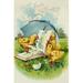 Buyenlarge 'Loving Easter Greetings' Graphic Art in Green/Yellow | 36 H x 24 W x 1.5 D in | Wayfair 0-587-22978-0C2436