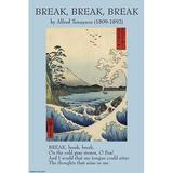 Buyenlarge 'Break Break Break' by Alfred Lord Tennyson Vintage Advertisement in Blue | 66 H x 44 W x 1.5 D in | Wayfair 0-587-27223-6C4466