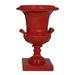 Expo Decor LLC 2 Handle Urn Resin in Red | 6.5 H x 4.5 W x 4.5 D in | Wayfair 5076/RED