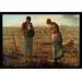 Buyenlarge 'The Angelus' by Jean Francois Millet Framed Painting Print in Brown/Green | 24 H x 36 W x 1.5 D in | Wayfair 0-587-16353-4C2436