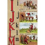 Buyenlarge I, J, K, L, M Illustrated Letters by Edmund Evans - Unframed Advertisements Print in Brown/Green/Red | 66 H x 44 W in | Wayfair