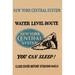 Buyenlarge New York Central System Water Level Route - Advertisements Print in Black | 66 H x 44 W x 1.5 D in | Wayfair 0-587-26102-1C4466