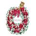 Buyenlarge 'Santa Christmas Wreath' by Abner Dean Painting Print in Green/Red | 30 H x 20 W x 1.5 D in | Wayfair 0-587-02453-4C2030