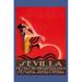 Buyenlarge Sevilla - Saints Week Fair by Sara Pierce - Advertisements Print in Brown/Red | 66 H x 44 W x 1.5 D in | Wayfair 0-587-23987-5C4466