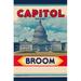 Buyenlarge Capitol Brand Broom Label - Vintage Advertisement Print in Blue/Red | 30 H x 20 W x 1.5 D in | Wayfair 0-587-24596-4C2030