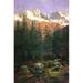 Buyenlarge 'Canadian Rockies' by Albert Bierstadt Painting Print in Green/Indigo | 30 H x 20 W x 1.5 D in | Wayfair 0-587-25933-7C2030