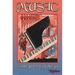 Buyenlarge 'Music' by Wilbur Pierce Vintage Advertisement in Black/Blue/Orange | 36 H x 24 W x 1.5 D in | Wayfair 0-587-22438-xC2436