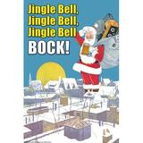 Buyenlarge 'Jingle Bell Bock' by Wilbur Pierce Vintage Advertisement in Blue/Red/Yellow | 36 H x 24 W x 1.5 D in | Wayfair 0-587-21184-9C2436