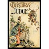 Buyenlarge 'Judge Magazine: Christmas Judge' Vintage Advertisement in Green | 30 H x 20 W x 1.5 D in | Wayfair 0-587-16092-6C2030