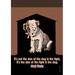 Buyenlarge Size of the Dog by Mark Twain - Graphic Art Print in Black/Brown | 66 H x 44 W x 1.5 D in | Wayfair 0-587-20721-3C4466