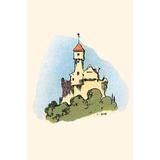 Buyenlarge 'Castle' by John Hassall Painting Print in Blue/Green | 30 H x 20 W x 1.5 D in | Wayfair 0-587-27774-2C2030