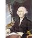 Buyenlarge Portrait of George Washington Painting Print in Black/Green | 42 H x 28 W x 1.5 D in | Wayfair 0-587-02197-7C2842