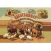 Buyenlarge Halstead & Company Beef & Pork Packers by Richard Vintage Advertisement in Brown | 28 H x 42 W x 1.5 D in | Wayfair 0-587-04676-7C2842