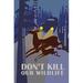 Buyenlarge Don't Kill Our Wildlife - Unframed Graphic Art Print in Blue/Brown/Green | 30 H x 20 W x 1.5 D in | Wayfair 0-587-20881-3C2030