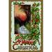 Buyenlarge 'A Merry Christmas' Graphic Art in Brown/Green/Red | 66 H x 44 W x 1.5 D in | Wayfair 0-587-22943-8C4466