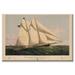 Buyenlarge 'The Yacht "Henrietta"' Graphic Art in Green | 20 H x 30 W x 1.5 D in | Wayfair 0-587-24390-2C2030