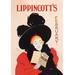 Buyenlarge Lippincott's, February 1895 by William L. Carqueville Vintage Advertisement in Black/Red | 42 H x 28 W x 1.5 D in | Wayfair