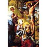 Buyenlarge 'Christ on The Cross' by Albrecht Durer Painting Print in Green/Red | 36 H x 24 W in | Wayfair 0-587-28714-4C2842