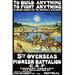 Buyenlarge 'To build anything, to fight anything ... 5th Overseas' by Mortimer Co Vintage Advertisement in Blue/Brown/Green | Wayfair