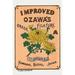 Buyenlarge 'Improved Ozawa's Filature' Vintage Advertisement in Green/Orange/Yellow | 42 H x 28 W x 1.5 D in | Wayfair 0-587-27368-2C2842