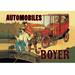 Buyenlarge 'Boyer - Automobiles' by Philippe Chapellier Vintage Advertisement in Red/Yellow | 44 H x 66 W x 1.5 D in | Wayfair 0-587-00243-3C4466