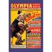 Buyenlarge Olympia Circo Ecuestre - Olympia Circus Vintage Advertisement in Brown/Red/Yellow | 66 H x 44 W x 1.5 D in | Wayfair 0-587-01311-7C4466