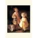 Buyenlarge 'Two Little Sisters' by Alice Kent Stoddard Painting Print in Black/Brown/Yellow | 42 H x 28 W x 1.5 D in | Wayfair 0-587-16067-5C2842