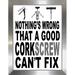 Picture Perfect International "Corkscrew" Framed Textual Art Plastic/Acrylic in Black/White | 25.5 H x 19.5 W x 1 D in | Wayfair 704-3096-1824