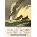 Buyenlarge A Few Careless Words May End In This by Norman Wilkinson Vintage Advertisement in Gray/Green/Yellow | 42 H x 28 W x 1.5 D in | Wayfair