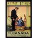 Buyenlarge Canadian Pacific To Canada by H.R.B. Vintage Advertisement in Black/Brown | 66 H x 44 W x 1.5 D in | Wayfair 0-587-02157-8C4466