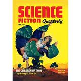 Buyenlarge Science Fiction Quarterly: Killer Plants Vintage Advertisement in Brown/Green/Yellow | 66 H x 44 W x 1.5 D in | Wayfair