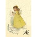 Buyenlarge Little Miss Muffett by Maud Humphrey Painting Print in Yellow | 42 H x 28 W x 1.5 D in | Wayfair 0-587-04830-1C2842
