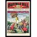 Buyenlarge 'The Buffalo Bill Stories: Buffalo Bill's Outlaw Trail' Vintage Advertisement in Blue/Green/Red | 42 H x 28 W x 1.5 D in | Wayfair