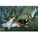 Buyenlarge 'Springtime' by James Tissot Painting Print in Black/Blue/Green | 28 H x 42 W x 1.5 D in | Wayfair 0-587-25565-xC2842